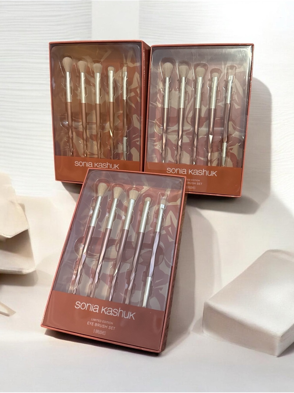 Sonia Kashuk Eye Brush Set - 5-Piece limited edition set of 3